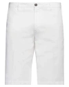 40weft Man Shorts & Bermuda Shorts White Size 36 Cotton, Elastane