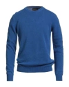 40weft Man Sweater Bright Blue Size Xxl Wool, Nylon