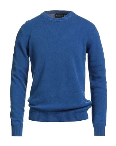 40weft Man Sweater Bright Blue Size Xxl Wool, Nylon