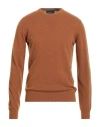 40weft Man Sweater Brown Size L Wool, Nylon