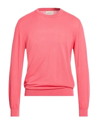 40weft Man Sweater Coral Size Xxl Cotton In Pink