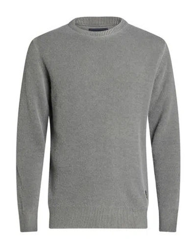 40weft Man Sweater Grey Size Xxl Wool, Polyamide In Gray