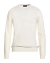 40weft Man Sweater Ivory Size 3xl Wool, Nylon