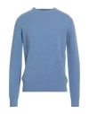 40weft Man Sweater Light Blue Size 3xl Wool, Nylon