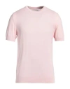 40weft Man Sweater Light Pink Size Xxl Cotton In Pink