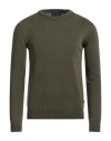 40weft Man Sweater Military Green Size Xxl Wool, Nylon