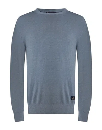 40weft Man Sweater Slate Blue Size 3xl Polyamide, Viscose