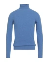 40weft Man Turtleneck Blue Size Xxl Wool, Nylon