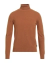 40weft Man Turtleneck Brown Size Xl Wool, Nylon
