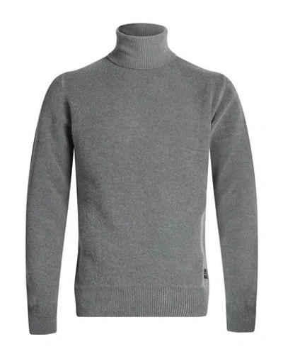 40weft Man Turtleneck Grey Size M Wool, Polyamide In Gray