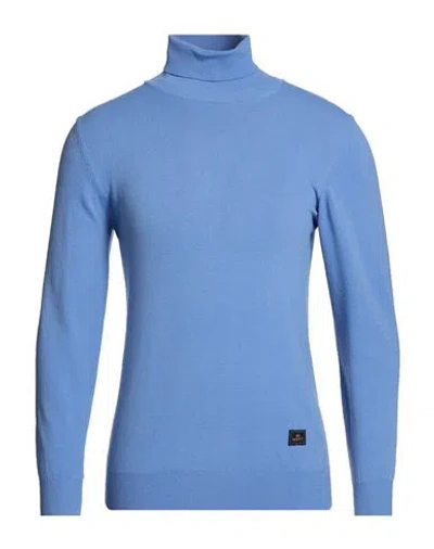 40weft Man Turtleneck Light Blue Size L Polyamide, Viscose