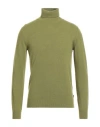 40weft Man Turtleneck Military Green Size 3xl Wool, Nylon