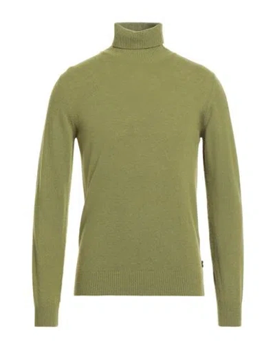 40weft Man Turtleneck Military Green Size 3xl Wool, Nylon