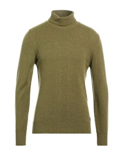 40weft Man Turtleneck Military Green Size M Wool, Polyamide