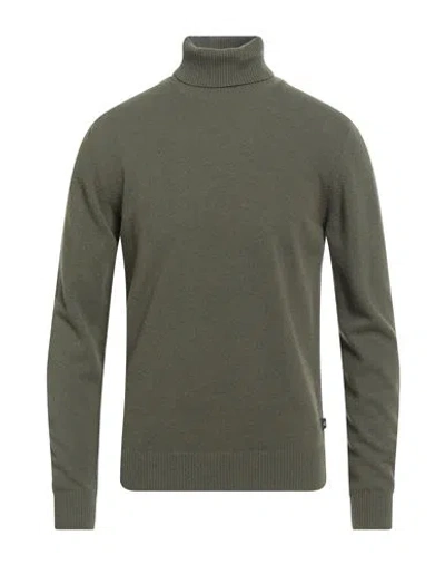 40WEFT 40WEFT MAN TURTLENECK MILITARY GREEN SIZE XL WOOL, NYLON