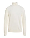 40weft Man Turtleneck White Size Xxl Wool, Nylon