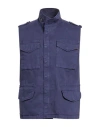40weft Man Vest Navy Size Xxl Cotton, Elastane In Multi