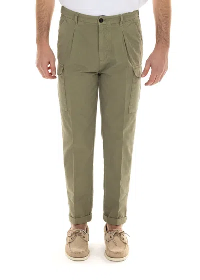 40weft Men's Trousers  Danny 2105 W2359 Green In Animal Print