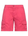 40weft Woman Denim Shorts Fuchsia Size 4 Cotton In Pink