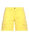 40weft Woman Denim Shorts Yellow Size 4 Cotton In Yellow