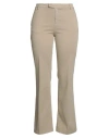 40weft Woman Pants Beige Size 10 Cotton, Tencel, Elastane In Beige