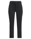 40weft Woman Pants Black Size 4 Cotton, Tencel, Elastane