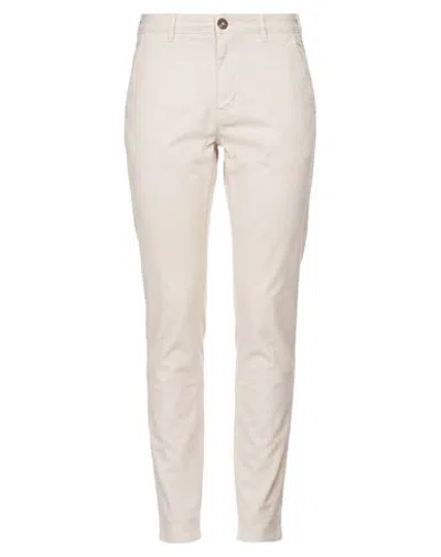 40weft Woman Pants Cream Size 8 Cotton, Tencel, Elastane In White