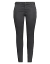 40weft Woman Pants Lead Size 4 Cotton, Elastane In Grey