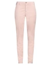 40weft Woman Pants Pink Size 10 Cotton, Elastane