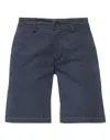 40weft Woman Shorts & Bermuda Shorts Midnight Blue Size 2 Cotton