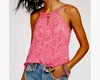 41 Hawthorn Cottage Floral Tank Top In Bright Pink In Pink