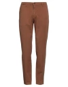 4/10 Four.ten Industry 4/10 Four. Ten Industry Man Pants Brown Size 30 Cotton, Elastane In Brown