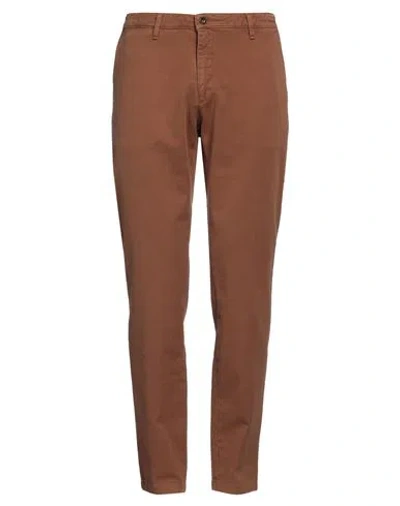 4/10 Four.ten Industry 4/10 Four. Ten Industry Man Pants Brown Size 30 Cotton, Elastane