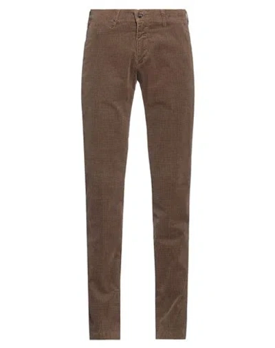 4/10 Four.ten Industry 4/10 Four. Ten Industry Man Pants Camel Size 28 Cotton, Elastane