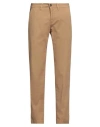 4/10 Four.ten Industry 4/10 Four. Ten Industry Man Pants Camel Size 28 Cotton, Elastane In Beige