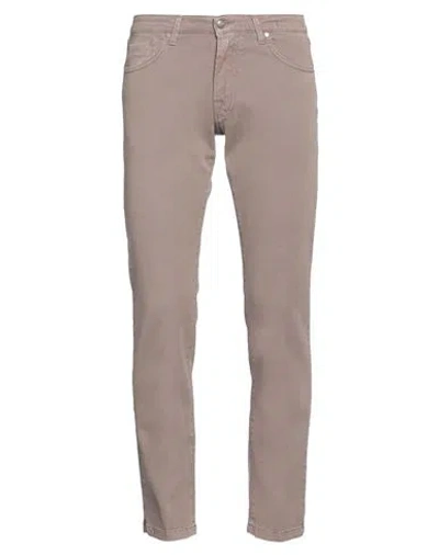 4/10 Four.ten Industry 4/10 Four. Ten Industry Man Pants Light Brown Size 34 Cotton, Elastane In Beige