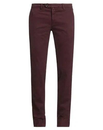 4/10 Four.ten Industry 4/10 Four. Ten Industry Man Pants Plum Size 34 Cotton, Elastane