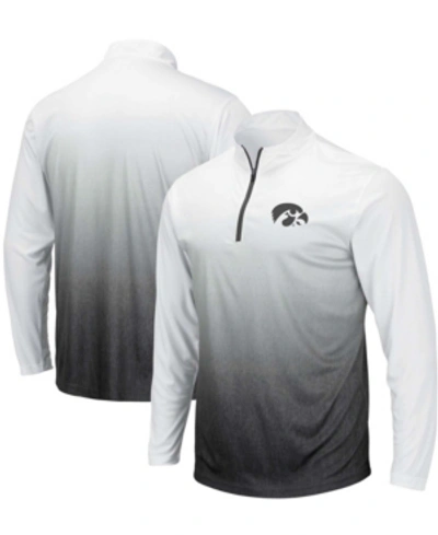 Colosseum Men's Gray Iowa Hawkeyes Magic Team Logo Quarter-zip Jacket