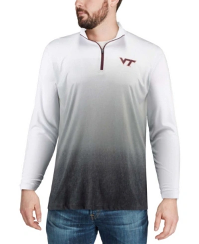 Colosseum Men's Gray Virginia Tech Hokies Magic Team Logo Quarter-zip Jacket