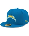 New Era Men's Powder Blue Los Angeles Chargers Team Basic 59fifty Fitted Hat In Blue