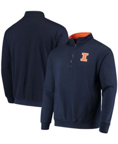 Colosseum Men's Navy Illinois Fighting Illini Tortugas Logo Quarter-zip Jacket