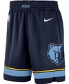 NIKE MEN'S NIKE NAVY 2019/20 MEMPHIS GRIZZLIES ICON EDITION SWINGMAN SHORTS