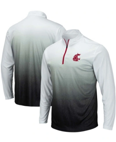Colosseum Men's Gray Washington State Cougars Magic Team Logo Quarter-zip Jacket