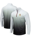 Colosseum Men's Gray Arizona State Sun Devils Magic Team Logo Quarter-zip Jacket In Gray