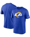 Nike Royal Los Angeles Rams Legend Logo Performance T-shirt In Royal