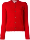 Comme Des Garçons Play Double-logo Cardigan