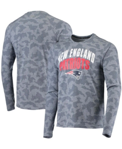 Msx By Michael Strahan Men's Navy New England Patriots Camo Performance Long Sleeve T-shirt