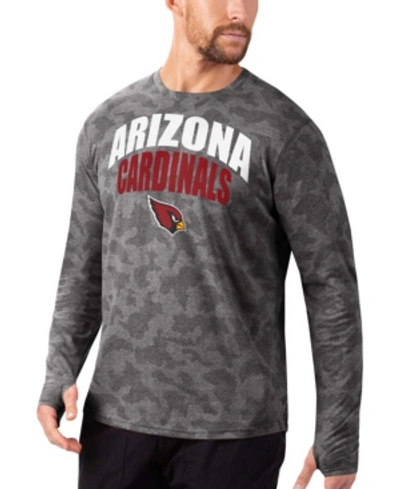 Msx By Michael Strahan Men's Black Arizona Cardinals Camo Performance Long Sleeve T-shirt