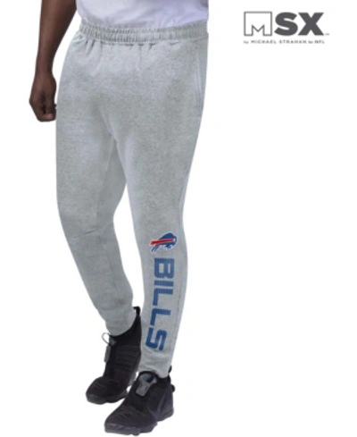 Msx By Michael Strahan Men's Heather Gray Buffalo Bills Jogger Pants