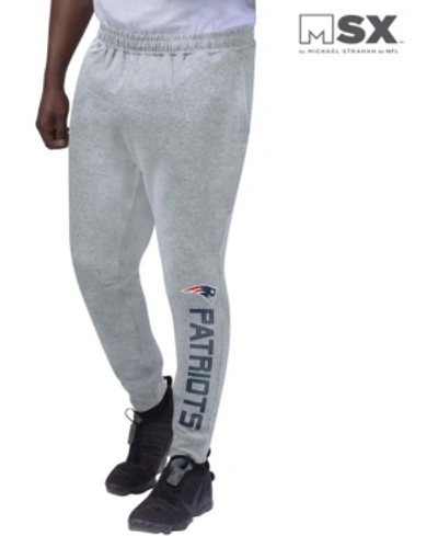 Msx By Michael Strahan Men's Heather Gray New England Patriots Jogger Pants